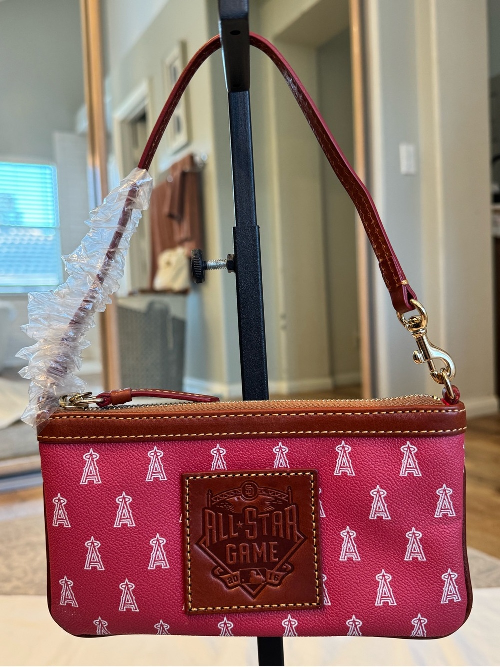 Dooney & Bourke Angels MLB All-Star Game Wristlet with Tan Trim